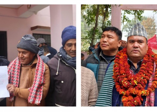 राष्ट्रियसभाका लागि कांग्रेसका आचार्य र एमालेका दसौदीले गरे मनोनयन गर्ता