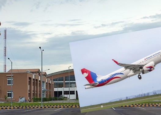 भैरहवाबाट नेपाल एयरलाइन्सले नयाँ दिल्ली र मलेसिया उडान भर्दै