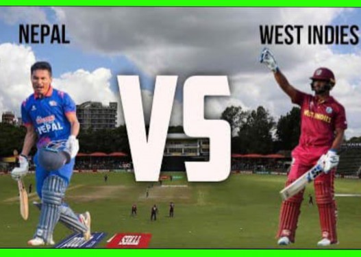 वेस्ट इन्डिजविरुद्ध नेपाल: वेस्ट इन्डिजले २ रनमै १ विकेट गुमायो