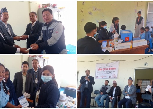 बाँकेमा नेपालगन्ज कन्या माविबाट दादुरा-रुबेला खोप अभियान सुरु