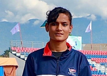 एथलेटिक्सको १०० मिटर महिला दौडमा लुम्बिनीकी निशा चौधरीले बनाइन् राष्ट्रिय कीर्तिमान