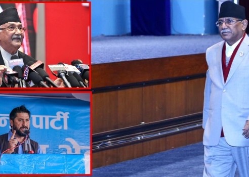 ‘प्रचण्ड-सरकार’ हल्लाइरहेका रवि र केपीहरू