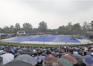 वर्षाले नेपाल र यूएईको खेल अझै सुरु हुन सकेन