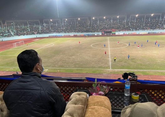 नेपाली फुटबल टोलीको उत्कृष्ट प्रदर्शनप्रति खेलकुद मन्त्रीद्वारा बधाई