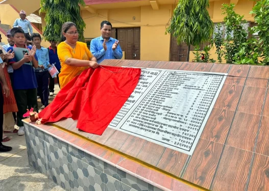 चन्दा संकलन गरेरै सरस्वती माताको मन्दिर स्थापना