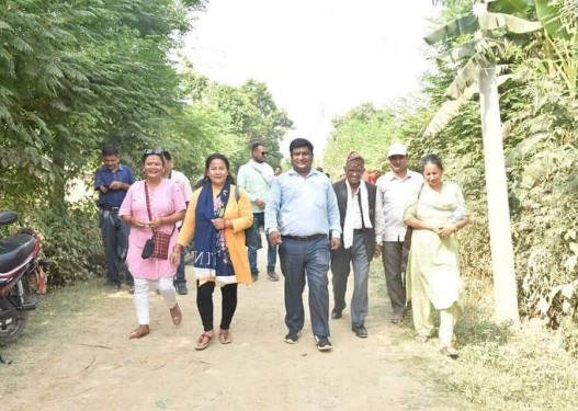खजुरामा गठबन्धन उम्मेदवारको संयुक्त प्रचार, उत्साहजनक सहभागिता