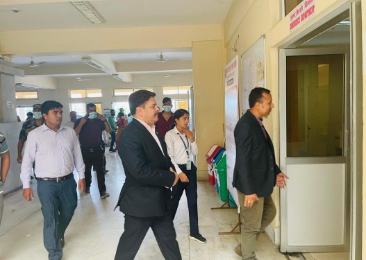 स्वास्थ्य राज्य मन्त्रीले गरे सुशील कोइराला प्रखर क्यान्सर अस्पताल अनुगमन