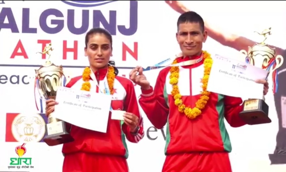 नेपालगञ्ज म्याराथन खडक बहादुरले जिते, हाफ म्याराथनको उपाधि पुर्णलक्ष्मीलाई