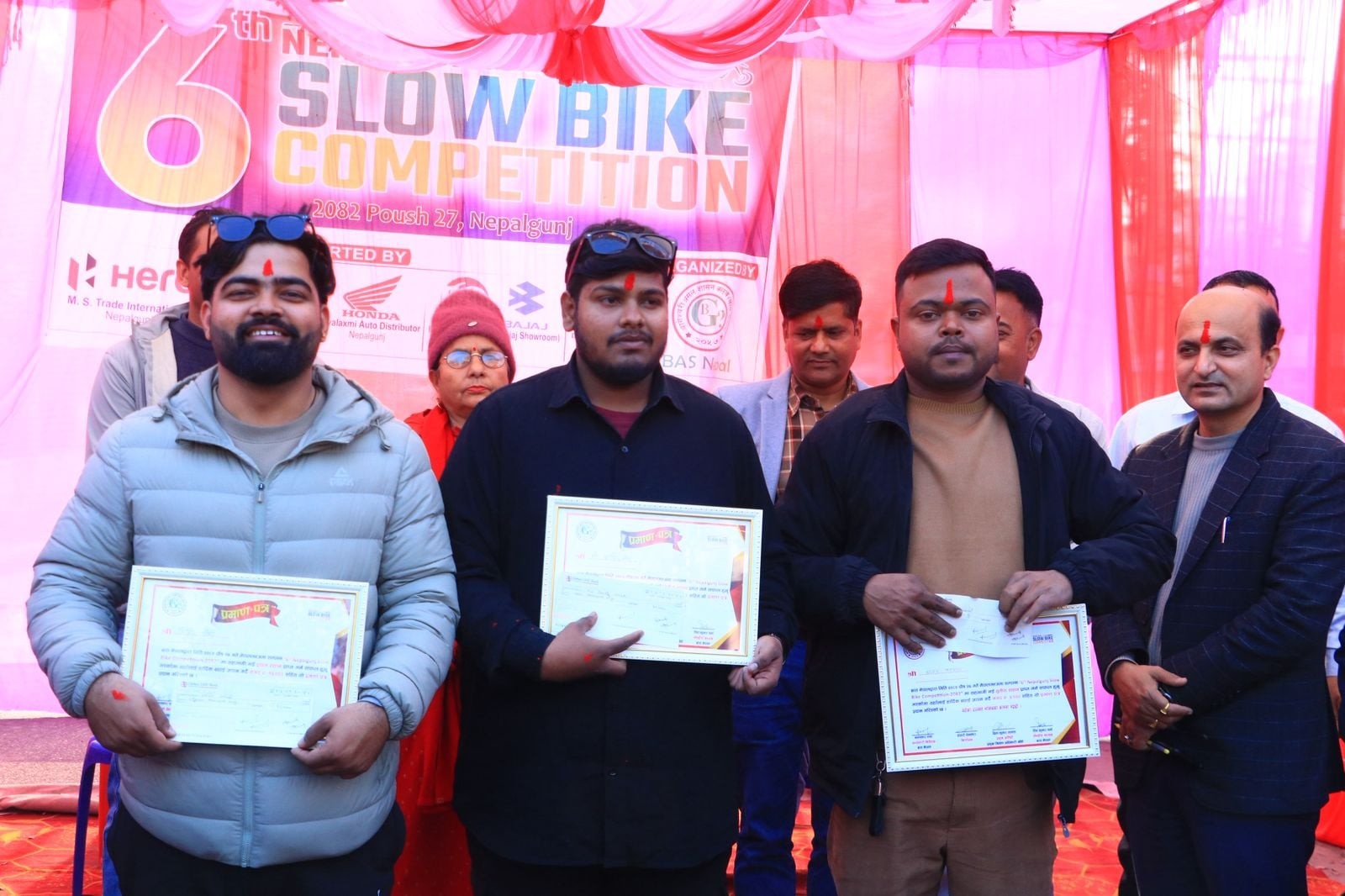 छैठौं स्लो बाइक प्रतियोगिताको उपाधि शिशिर सुवेदीलाई     