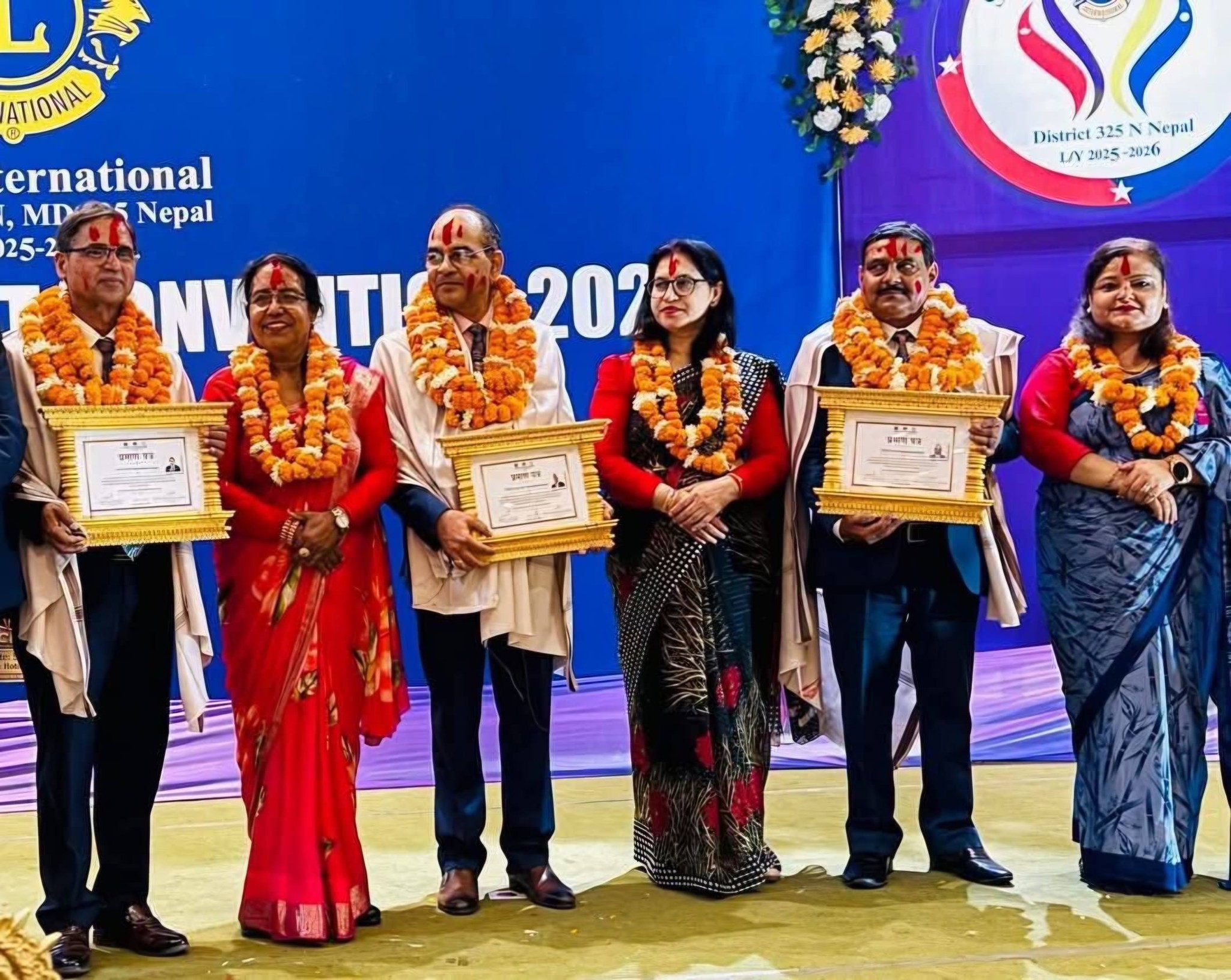 लायन्स डिस्ट्रिक ३२५ एनको गभर्नरमा चपाईं निर्वाचित, सेकेन्ड भाइस डिष्ट्रिक गभर्नरमा बाँकेका धिताल