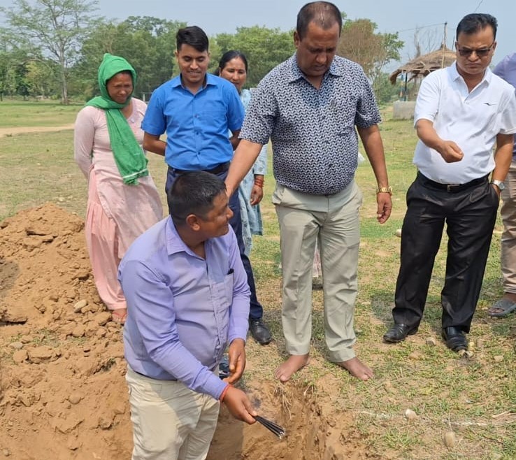 राप्तीसोनारीको बैँसामा पार्क शिलान्यास
