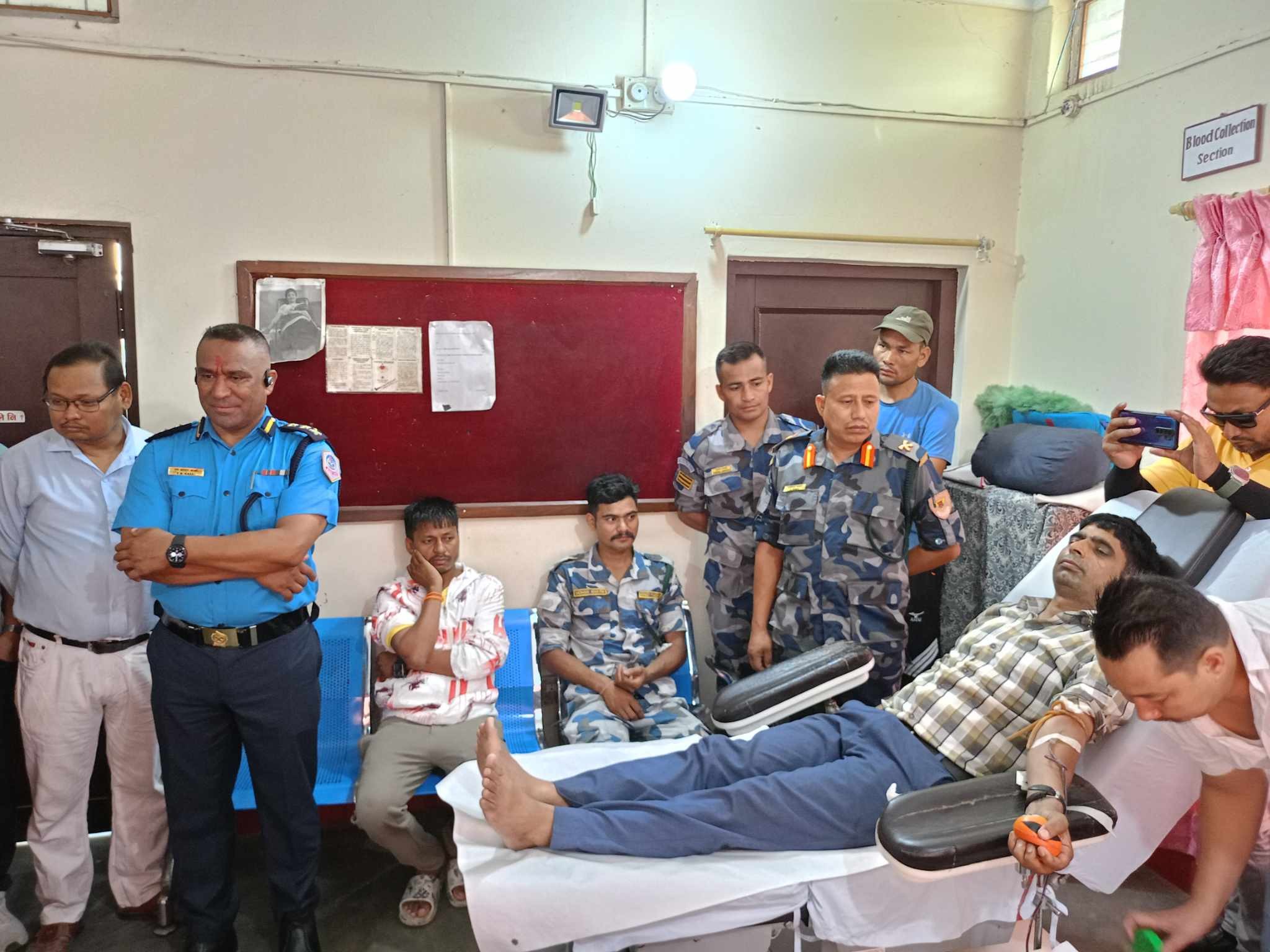 गणतन्त्र दिवसमा स्वास्थ्य कार्यालयको रक्तदान कार्यक्रम