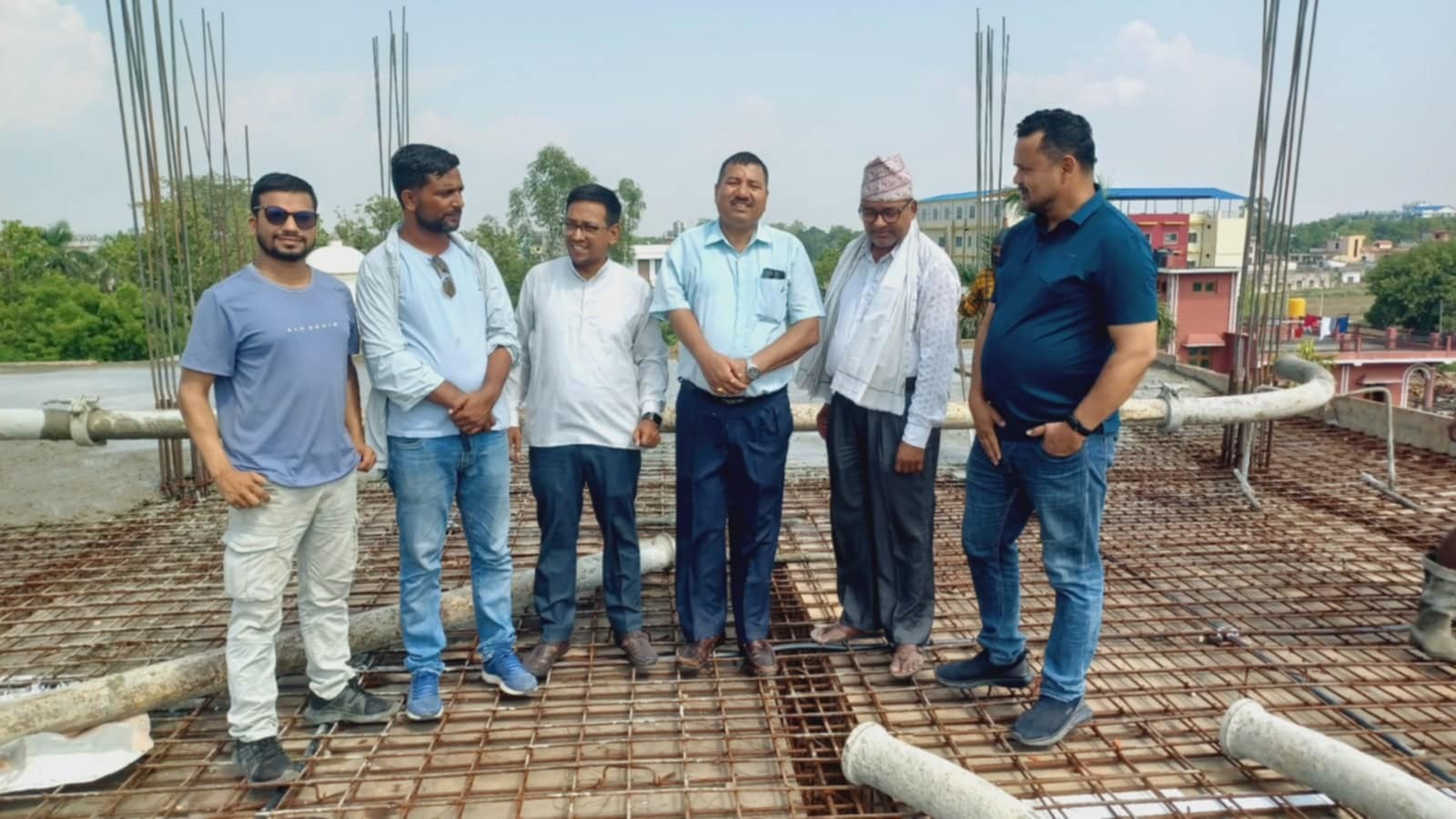 सुशील कोइराला स्मृति भवन निर्माण द्रुत, तेस्रो तला ढलान