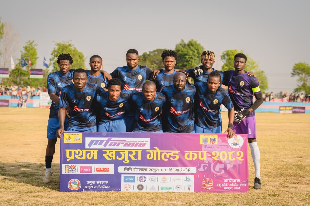 नाइजेरियन क्लब खजुरा गोल्डकपको फाइनलमा, लखनउको जेविएमसंग उपाधि भिडन्त