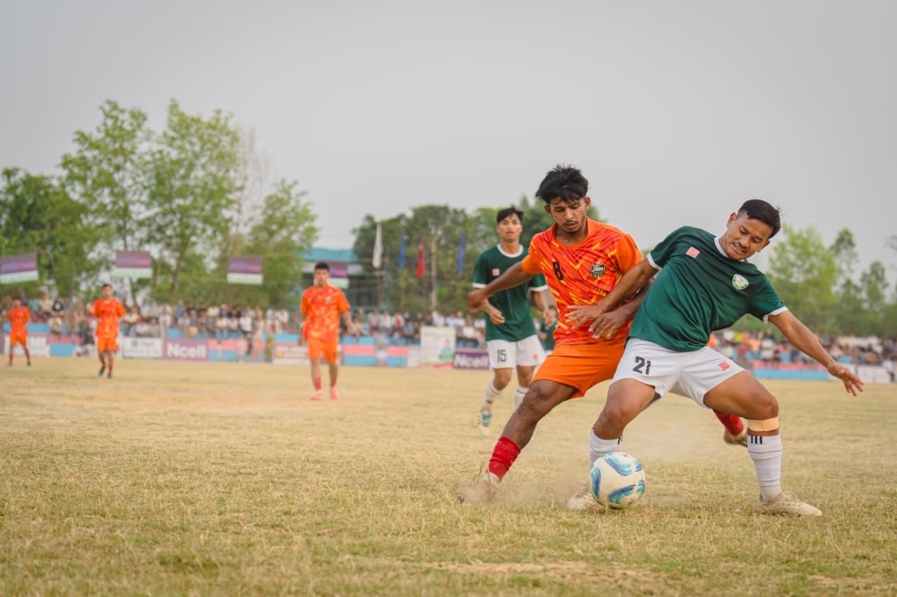 जेविएम फूटबल एकेडेमी लखनउ प्रथम खजुरा गोल्डकपको फाइनलमा प्रवेश