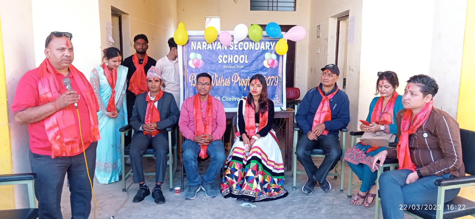 नारायण स्कुलमा कक्षा १२ का विद्यार्थीहरुलाई विदाई